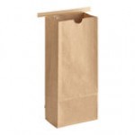 Choice 1 lb. Brown Kraft Customizable Paper Coffee Bag with Reclosable Tin Tie - 100/Pack Choice 1 lb. Brown Kraft Customizable Paper Coffee Bag with Reclosable Tin Tie - 100/Pack
