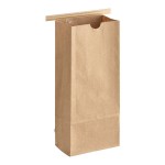 Choice 1 lb. Brown Kraft Customizable Paper Coffee Bag with Reclosable Tin Tie - 100/Pack Choice 1 lb. Brown Kraft Customizable Paper Coffee Bag with Reclosable Tin Tie - 100/Pack