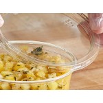 Choice 12 oz. Ultra-Clear Recycled PET Plastic Round Deli Container with Lid - 250/Case Choice 12 oz. Ultra-Clear Recycled PET Plastic Round Deli Container with Lid - 250/Case