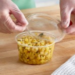 Choice 12 oz. Ultra-Clear Recycled PET Plastic Round Deli Container with Lid - 250/Case Choice 12 oz. Ultra-Clear Recycled PET Plastic Round Deli Container with Lid - 250/Case