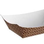 Carnival King #40 6 oz. Cornerstone Paper Food Tray - 250/Pack