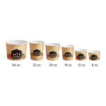 Choice 16 oz. Medley Double Poly-Coated Paper Soup / Hot Food Cup - 500/Case Choice 16 oz. Medley Double Poly-Coated Paper Soup / Hot Food Cup - 500/Case