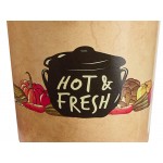 Choice 16 oz. Medley Double Poly-Coated Paper Soup / Hot Food Cup - 500/Case Choice 16 oz. Medley Double Poly-Coated Paper Soup / Hot Food Cup - 500/Case