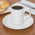 Libbey Slenda 8 oz. Royal Rideau White Stacking Porcelain Mug - Sample Libbey Slenda 8 oz. Royal Rideau White Stacking Porcelain Mug - Sample