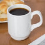 Libbey Slenda 8 oz. Royal Rideau White Stacking Porcelain Mug - Sample Libbey Slenda 8 oz. Royal Rideau White Stacking Porcelain Mug - Sample