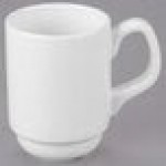 Libbey Slenda 8 oz. Royal Rideau White Stacking Porcelain Mug - Sample Libbey Slenda 8 oz. Royal Rideau White Stacking Porcelain Mug - Sample