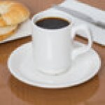 Libbey Slenda 8 oz. Royal Rideau White Stacking Porcelain Mug - Sample Libbey Slenda 8 oz. Royal Rideau White Stacking Porcelain Mug - Sample