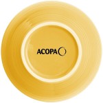 Acopa Capri 19 oz. Citrus Yellow Stoneware Bistro Bowl - Sample