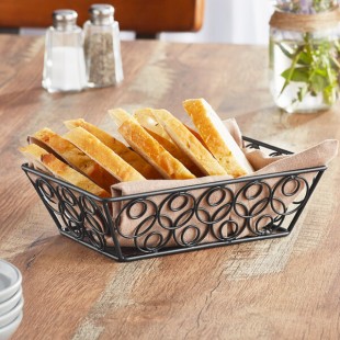 American Metalcraft EBB59B Black Loop-D-Loop Rectangular Basket - 9 American Metalcraft EBB59B Black Loop-D-Loop Rectangular Basket - 9