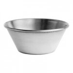 Acopa 12 oz. Smooth Stainless Steel Appetizer / French Fry Holder with Angled Top