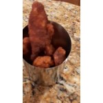 Acopa 12 oz. Smooth Stainless Steel Appetizer / French Fry Holder with Angled Top