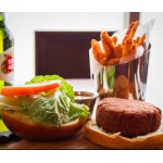 Acopa 12 oz. Smooth Stainless Steel Appetizer / French Fry Holder with Angled Top