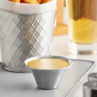 American Metalcraft 3 oz. Flared Rim Stainless Steel Sauce Cup - 12/Case American Metalcraft 3 oz. Flared Rim Stainless Steel Sauce Cup - 12/Case
