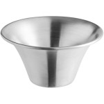 American Metalcraft 3 oz. Flared Rim Stainless Steel Sauce Cup - 12/Case