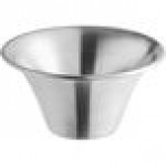 American Metalcraft 3 oz. Flared Rim Stainless Steel Sauce Cup - 12/Case