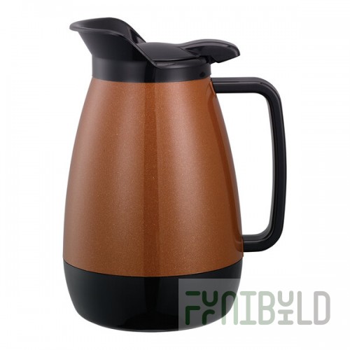 Service Ideas Thermo-Serv 20 oz. Copper ABS Plastic Insulated Coffee Carafe / Server with Flip-Top Lid TS501CB