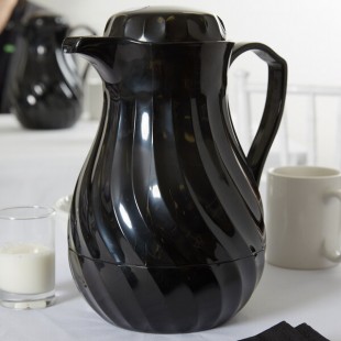 Vollrath 52144 SwirlServe Tilt & Pour 64 oz. Black Beverage Server Vollrath 52144 SwirlServe Tilt & Pour 64 oz. Black Beverage Server