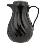 Vollrath 52144 SwirlServe Tilt & Pour 64 oz. Black Beverage Server Vollrath 52144 SwirlServe Tilt & Pour 64 oz. Black Beverage Server