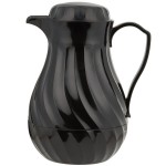Vollrath 52144 SwirlServe Tilt & Pour 64 oz. Black Beverage Server Vollrath 52144 SwirlServe Tilt & Pour 64 oz. Black Beverage Server