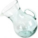 Kalalou 1 Gallon Large Tilted Hammered Glass Pitcher Kalalou 1 Gallon Large Tilted Hammered Glass Pitcher