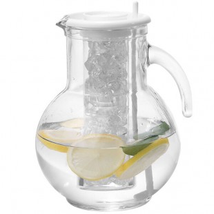 Cal-Mil JC100 64 oz. Glass Pitcher with Ice Chamber Cal-Mil JC100 64 oz. Glass Pitcher with Ice Chamber