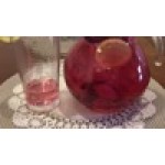 Cal-Mil JC100 64 oz. Glass Pitcher with Ice Chamber
