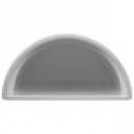 TableCraft CW1312N 5 Qt. Natural Cast Aluminum Half Soup Bowl TableCraft CW1312N 5 Qt. Natural Cast Aluminum Half Soup Bowl