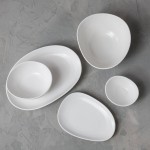 Organica by Zwiesel Fortessa 44 oz. Matte White Oval Vitraluxe Bowl - 24/Case