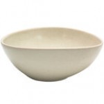 Front of the House Kiln 60 oz. Mocha Oval Tall Porcelain Bowl - 2/Case