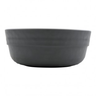 GET Roca Balance 15 oz. Round Gray Melamine Soup / Salad Bowl - 24/Case GET Roca Balance 15 oz. Round Gray Melamine Soup / Salad Bowl - 24/Case