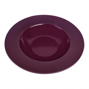 Elite Global Solutions Maya 10 oz. Purple Reactive Glaze Melamine Pasta / Soup Bowl - 6/Case Elite Global Solutions Maya 10 oz. Purple Reactive Glaze Melamine Pasta / Soup Bowl - 6/Case