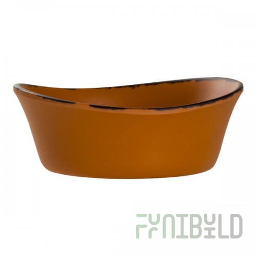 Delfin Marisol Rustic from Steelite International 9.75 oz. Clay Melamine Fruit Bowl - 12/Case