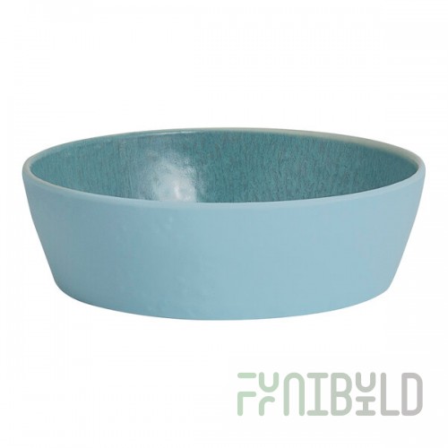Creations Cali from Steelite International 16.5 oz. Blue Lagoon Melamine Round Bowl - 12/Case