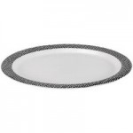 Bon Chef Americana 8 oz. Black Checkered Rim Melamine Bowl