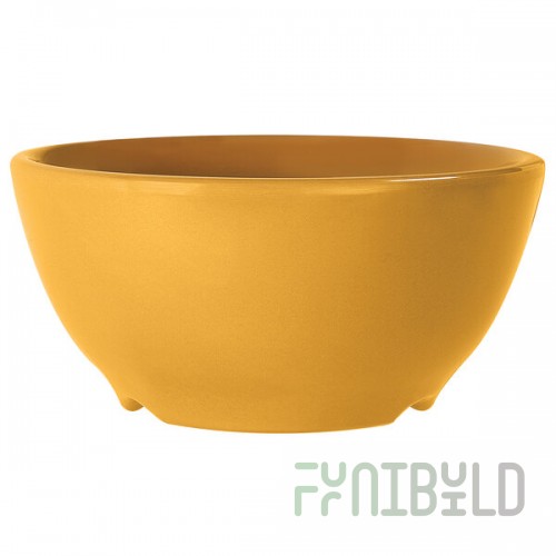 GET B-45-TY Diamond Mardi Gras 10 oz. Tropical Yellow Melamine Bowl - 24/Case