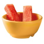 GET B-45-TY Diamond Mardi Gras 10 oz. Tropical Yellow Melamine Bowl - 24/Case