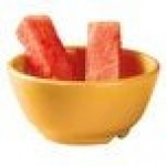 GET B-45-TY Diamond Mardi Gras 10 oz. Tropical Yellow Melamine Bowl - 24/Case