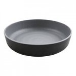 GET Roca Matte 24 oz. Gray Melamine Low Street Bowl - 12/Case