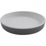 GET Roca Matte 24 oz. Gray Melamine Low Street Bowl - 12/Case