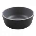 GET Roca Matte 24 oz. Gray Melamine Low Street Bowl - 12/Case