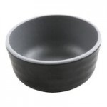 GET Roca Matte 24 oz. Gray Melamine Low Street Bowl - 12/Case