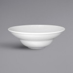 RAK Porcelain Soul 16.25 oz. Bright White Embossed Wide Rim Extra Deep Round Porcelain Plate - 6/Case RAK Porcelain Soul 16.25 oz. Bright White Embossed Wide Rim Extra Deep Round Porcelain Plate - 6/Case