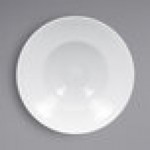RAK Porcelain Soul 16.25 oz. Bright White Embossed Wide Rim Extra Deep Round Porcelain Plate - 6/Case RAK Porcelain Soul 16.25 oz. Bright White Embossed Wide Rim Extra Deep Round Porcelain Plate - 6/Case