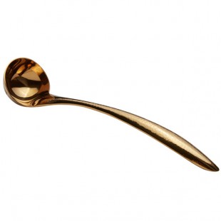 Bon Chef 9462HFG 1 oz. Gold Hammered Stainless Steel Serving Ladle with Hollow Cool Handle Bon Chef 9462HFG 1 oz. Gold Hammered Stainless Steel Serving Ladle with Hollow Cool Handle
