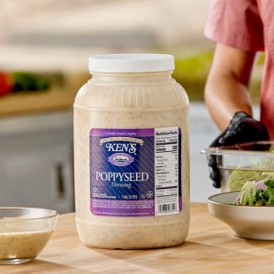Ken's Foods 1 Gallon Poppyseed Dressing - 4/Case