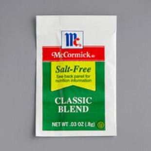 Lawry's 0.5 Gram Salt-Free 17 Seasoning Packet - 500/Case