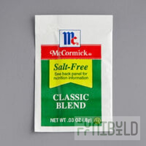 Lawry's 0.5 Gram Salt-Free 17 Seasoning Packet - 500/Case