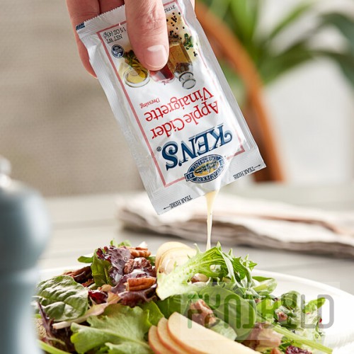 Ken's Foods Apple Cider Vinaigrette Packet 1.5 oz. - 60/Case