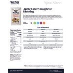 Ken's Foods Apple Cider Vinaigrette Packet 1.5 oz. - 60/Case