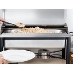 Acopa 8 Qt. Full Size Wrought Iron Pillar Chafer Kit with Roll Top Lid Acopa 8 Qt. Full Size Wrought Iron Pillar Chafer Kit with Roll Top Lid